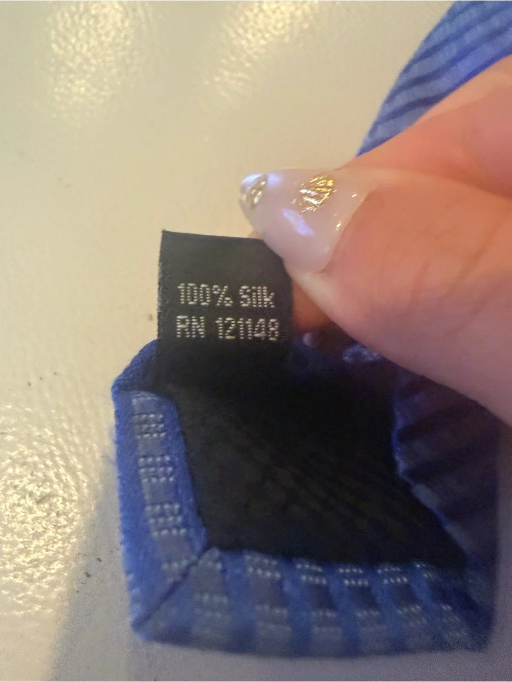 Sean John Blue Diagonal Striped Men’s Tie